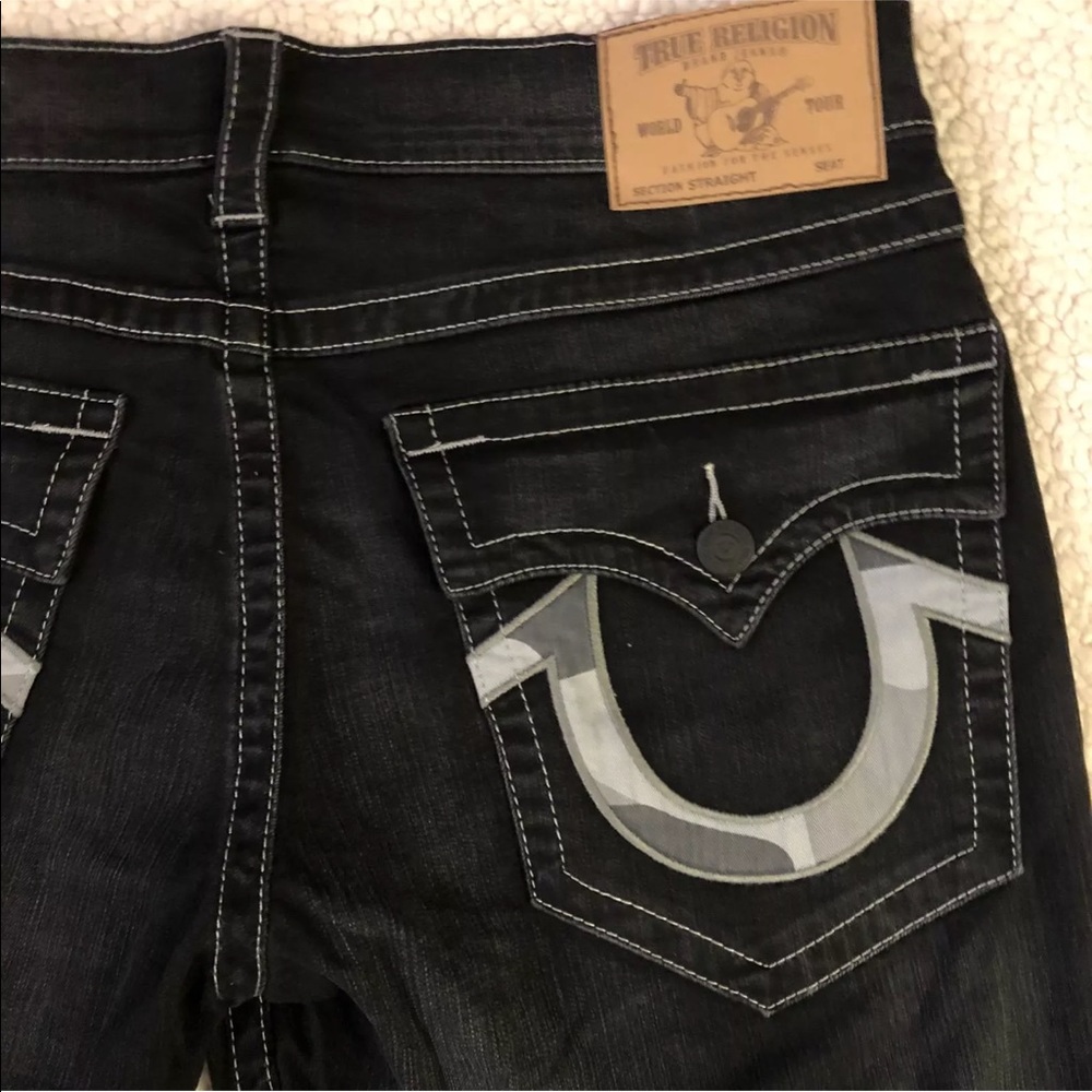 TRUE RELIGION Men's Jeans, Straight Jeans w/Flap - Picture 7 of 8
